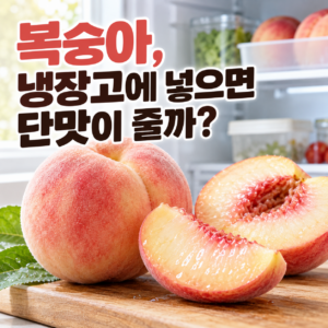 복숭아는 냉장 보관하면 단맛이 줄어들까? 썸네일