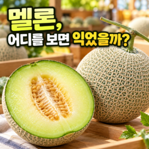 멜론은 어디를 보면 잘 익었는지 알 수 있을까? 썸네일