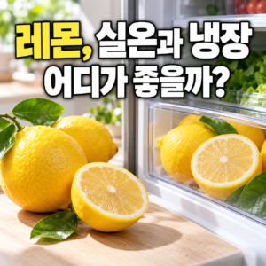 레몬은 실온과 냉장고 중 어디에 보관해야 오래갈까? 썸네일